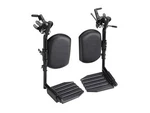Invacare Wheelchair Elevating Legrests Padded Calf Support Aluminum Footplates. Fixed Price $49.99.