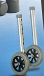 Medline 5" Walker Accessories Wheels With Replacement Glide Caps New!. Fixed Price $17.95.