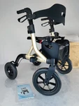 Maxwalk Rollator Walker All Terrain 10" Wheels Seat Gold MW2402. Fixed Price $130.00.