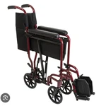 Probasics Burgundy Aluminum Transport Chair - Footrests TCA1916BG New. Fixed Price $149.99.