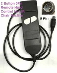 2-BUTTON 5 Pin Hand Control Remote Okin Limoss Lazboy Lift Chair Power Recliner. Fixed Price $15.69.