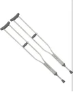 (case Of 8 - Pair) Cardinal Health Push Button Axillary Crutch Adjustable, Adult. Fixed Price $39.99.