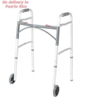 Drive Medical Preservetech Deluxe Two Button Folding Walker With 5" Wheels New. Fixed Price $33.23.
