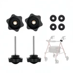 Szhsyjy 2 Set Replacement Arm Adjustment Knobs,universal Rollator Hand Black. Fixed Price $14.76.