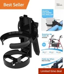Mobility Cup Holder For Adults - Portable Drink Wheelchair Compa.... Fixed Price $19.99.