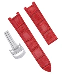 21MM Leather Strap Band Clasp Fit For 42MM Cartier Pasha Watch 2113 3027 Red. Fixed Price $54.95.