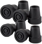 8 Counts 1/2 Inch Black Small Base Quad Cane Replacement Tip, Sky Med, Shaft. Fixed Price $20.31.