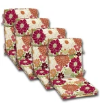 Comfort Classics Set Of 4 Outdoor Dining Chair Cushions, Single Welt And Zipp.... Fixed Price $199.75.