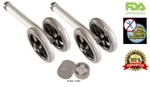 Heavy Duty Bariatric Walker Double 5" Wheels 1PR Comparable To Invacare & Drive. Fixed Price $27.45.