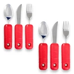 Essential Medical Supply Power Of Red Adaptive Large Handle Utensil Set. Fixed Price $41.15.
