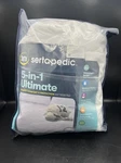 Sertapedic 5-IN-1 Ultimate Quilted Comfort & Protection Twin Mattress Pad. Fixed Price $11.70.