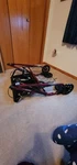 Drive Go-lite Rollator Walker 4-WHEEL Foldable Burgundy With Seat And Basket. Fixed Price $45.00.