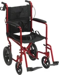 Drive Medical Expedition Folding Transport Wheelchair, Lightweight Red. Fixed Price $132.95.