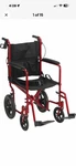 Drive Medical Lightweight Expedition Folding Transport Wheelchair W/ Hand Brakes. Fixed Price $135.00.