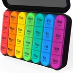 Daviky Pill Organizer 4 Times Day - Box 7 Count (pack Of 1), Black. Fixed Price $14.69.