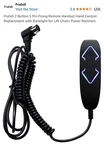 Fruhdi 2 Button 5 Pin Prong Remote Handset Control Replacement With Back.... Fixed Price $20.00.