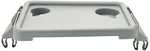 Lumex Folding Walker Tray With Cup Holders And Tool-free Assembly, Grey. Fixed Price $42.94.