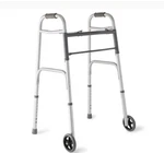Medline Two-button Folding Walker With Inch Wheels, Count, MDS86410W54. Fixed Price $29.99.