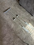 Pair Drive 10400-1 Adult Underarm Aluminum Crutches 5'2" 5'10". Fixed Price $75.00.