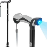 Healthbazaar Walking With Led Light, Folding Canes For Men & BLACK-1. Fixed Price $37.47.