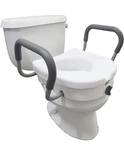 Carex Raised Toilet Seat W/ Handles Locking Elevated New. Fixed Price $27.99.