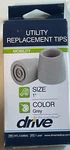Drive Medical Utility Walker Replacement Tips, 1 Pair. Fixed Price $7.95.