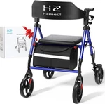 Walkers For Seniors Lightweight With Seat Foldable, Blue Frame 8" Royal. Fixed Price $110.94.