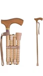 Switch Sticks Walking Cane Pearl Gold Wood Handle Aluminum Anti Slip Tip. Fixed Price $21.24.