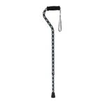 Drive Medical Offset Handle Adjustable Shaft Green Plaid Walking Cane New. Fixed Price $24.99.