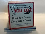 Vintage Drink & You Lose Designate Driver Iowa Traffic Safety Coasters. Fixed Price $24.29.
