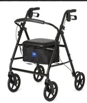 New Medline Aluminum Rollator Walker W/8" Wheels 300LB Capacity MDS86830EBL8. Fixed Price $75.00.