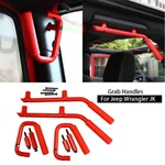 Front & Rear Grab Handles Steel Set For 07-18 Jeep Wrangler Jk Red 4PCS. Fixed Price $45.99.