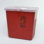 Sharps Disposable Biohazard Container, 2 Gallon, Red, #8970. Fixed Price $19.99.