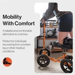 Superhandy Knee Walker Height Adjustable 330LBS Max Weight GUT148 - Orange. Fixed Price $128.28.