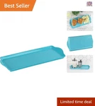 Melamine Serving Tray Bpa-free Food Safe Multipurpose Organizer Turquoise. Fixed Price $24.99.