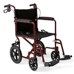 Medline Lightweight Transport Wheelchair Foldable 12IN Wheels Handbrakes Red. Fixed Price $112.25.