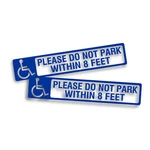 Decal Vinyl Sticker Handicap Disabled Ramp Lift Wheelchair Van Access 8 10 2X. Fixed Price $14.94.