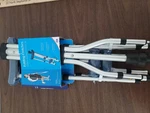 New Carex Folding Crutches Adult Comfort Pads & Grips, Adjustable 4'11"-6'4". Fixed Price $25.00.