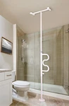Stander Security Pole & Curve Grab Bar Elderly Tension Mounted Floor To Ceiling. Fixed Price $107.40.