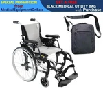Karman S-ERGO305 Ultra Lightweight Ergonomic Wheelchairs 16"W X 17"D Seat Silver. Fixed Price $760.00.