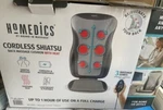 Homedics Cordless Heated Deep Tissue Shiatsu Massage Cushion With 3 Zone. Fixed Price $32.00.