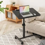 Desk Adjustable Overbed Bedside Rolling Laptop Tray Cart Height. Fixed Price $77.46.