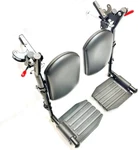 Elevating Leg Rests For Wheelchairs With Non-slip Footplates 1 Pair, Black. Fixed Price $85.99.