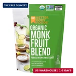 Betterbody Foods Organic Monk Fruit Allulose Sweetener Blend, Raw Cane Sugar Sub. Fixed Price $23.03.
