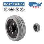 Lightweight 6" X 2" Flat-free Wheelchair Caster Compatible With Pride Jazzy. Fixed Price $55.99.