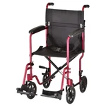 Nova Medical - Lightweight Transport Chair 19" Swing Away Footrest Red 329R. Fixed Price $249.95.