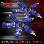 Universal 3" 5 Point Camlock Harness Quick Release Seat Belt Blue Set Of 2. Fixed Price $45.99.