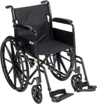 Drive Medical Silver 1 Folding Transport Wheelchair Lightweight Mobility. Fixed Price $113.00.