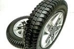14"X3" (3.00-8) Flat Free Drive Wheels Black / Insert Quantum Wheelchair's. Fixed Price $188.00.