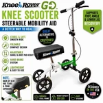 Kneerover Go Scooter Walker Green Foldable Steerable Mobility Aid. Fixed Price $54.50.